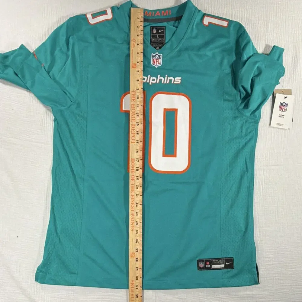 Nike Miami Dolphins Tyreek Hill #10 Aqua NFL Football Jersey Men's Size L
